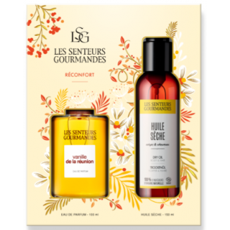 Vanille de la réunion eau de parfum 100ml+ 1 huile corps 150ml + 1 gel douche 100ml